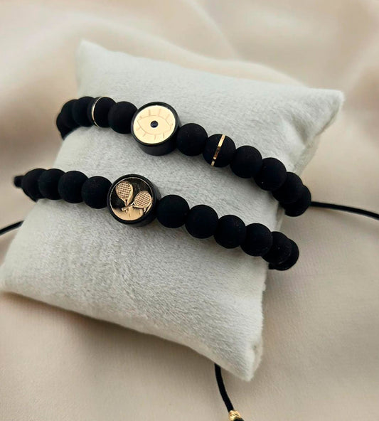 PULSERA DE ESLAVONES REDONDOS Y OVALADOS