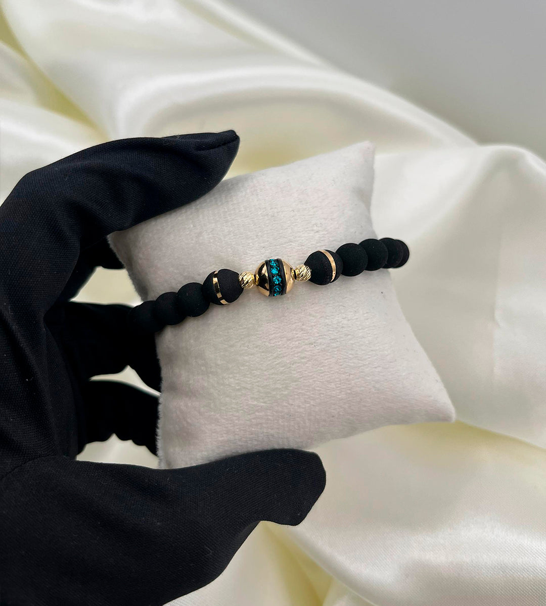 PULSERA DE ESLAVONES REDONDOS Y OVALADOS