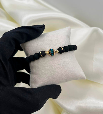 PULSERA DE ESLAVONES REDONDOS Y OVALADOS