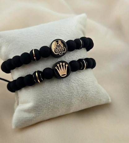 PULSERA DE ESLAVONES REDONDOS Y OVALADOS